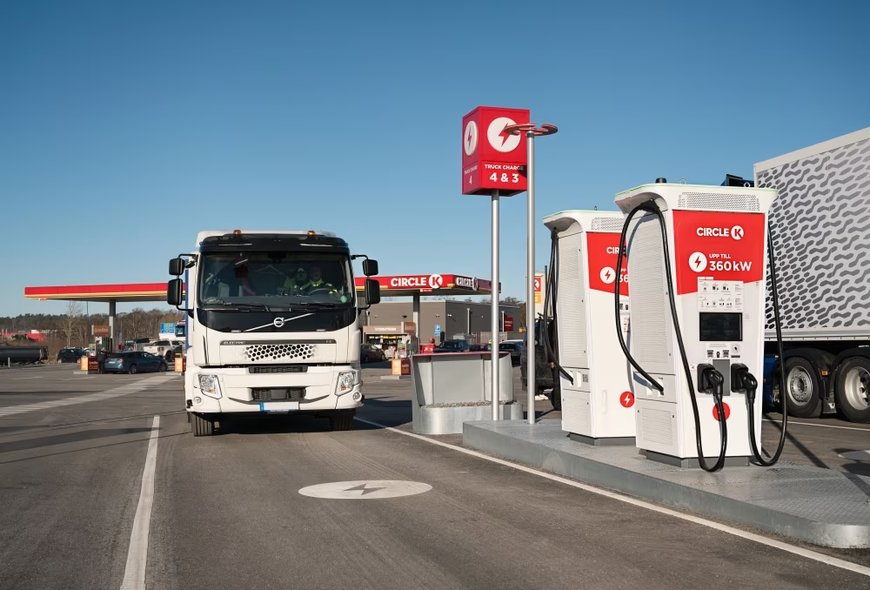 Circle K Opens 16 New Charging Points for Trucks in Sweden